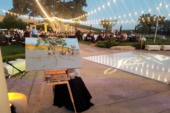 Live Wedding Painting Ca