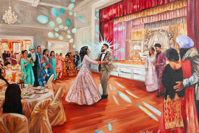 Wedding Painting punjabi india