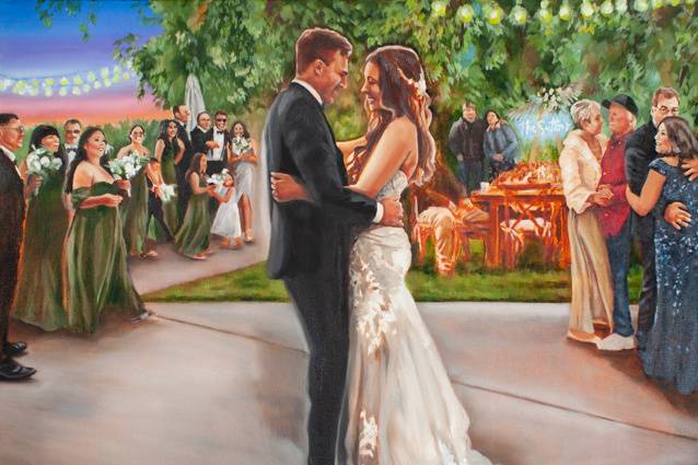 Templeton Wedding Painting
