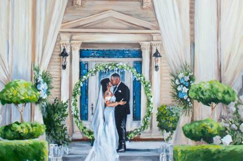 Madera wedding painting