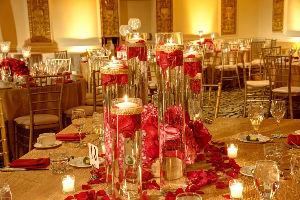 Gold and Pink Reception