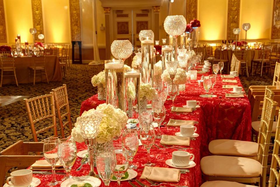 Gold and Pink Reception