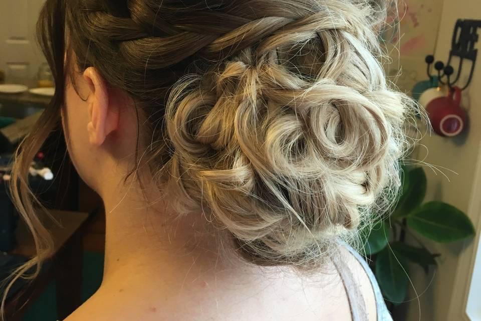 Ombre updo