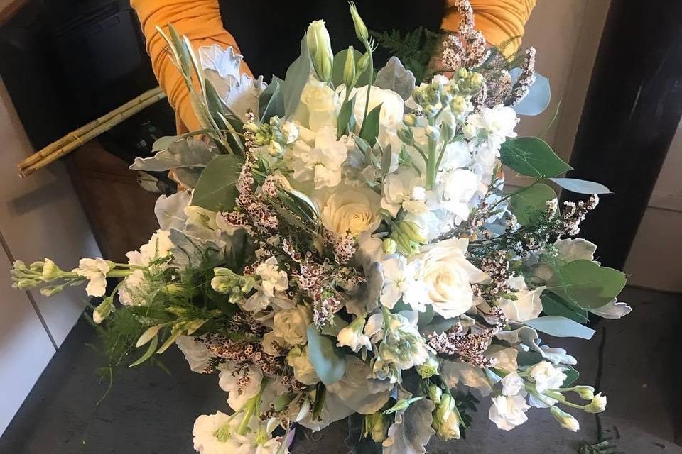 Beautiful bouquet with white