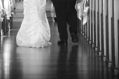Dad walking Daughter to be Married