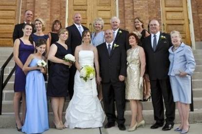 Family joined together by marriage