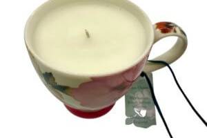 Tea Cup Candle-Pink
