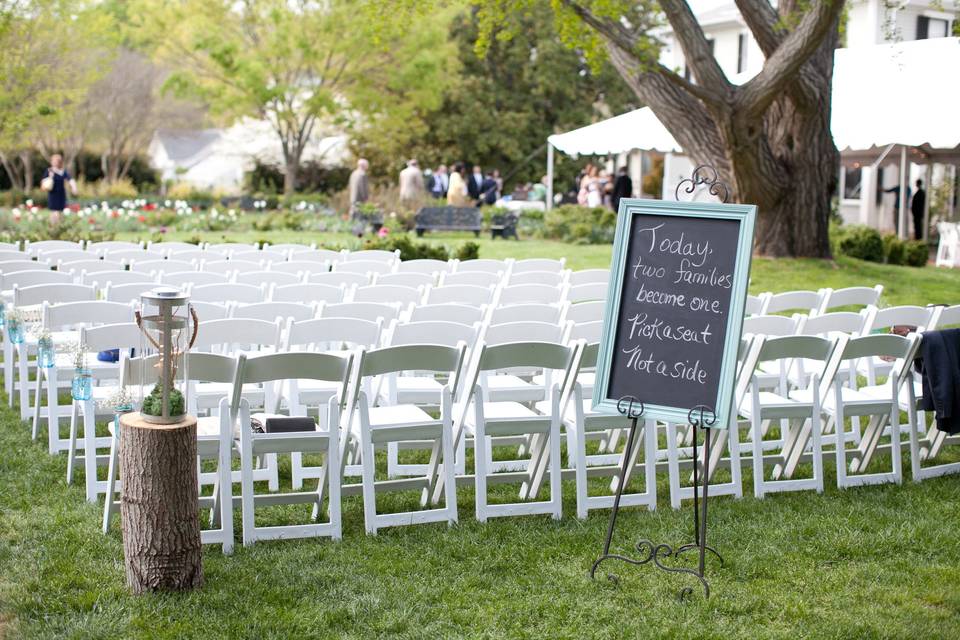 Tent reception