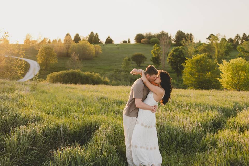Hug and kiss