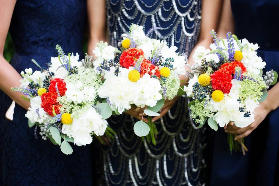 Wedding party portrait