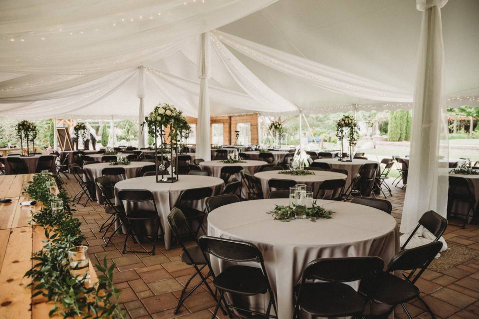 Reception Tent Set-up