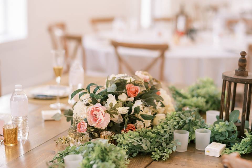 Wood & Greenery Tablescape