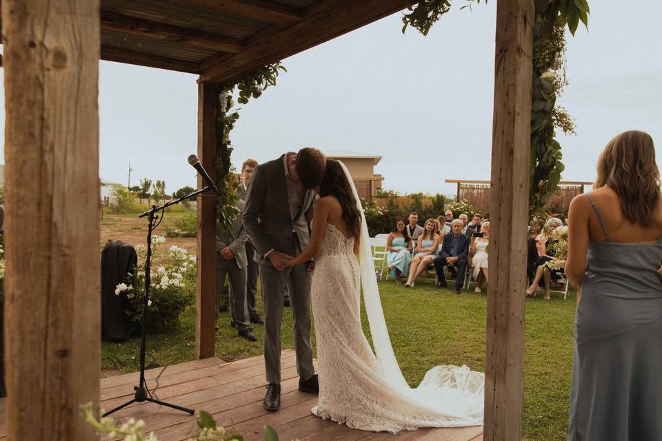 Prayer at the ceremony