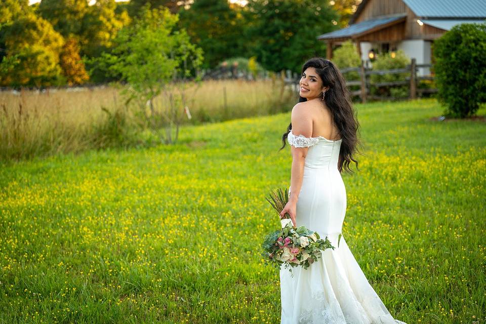 Walk through the flowers