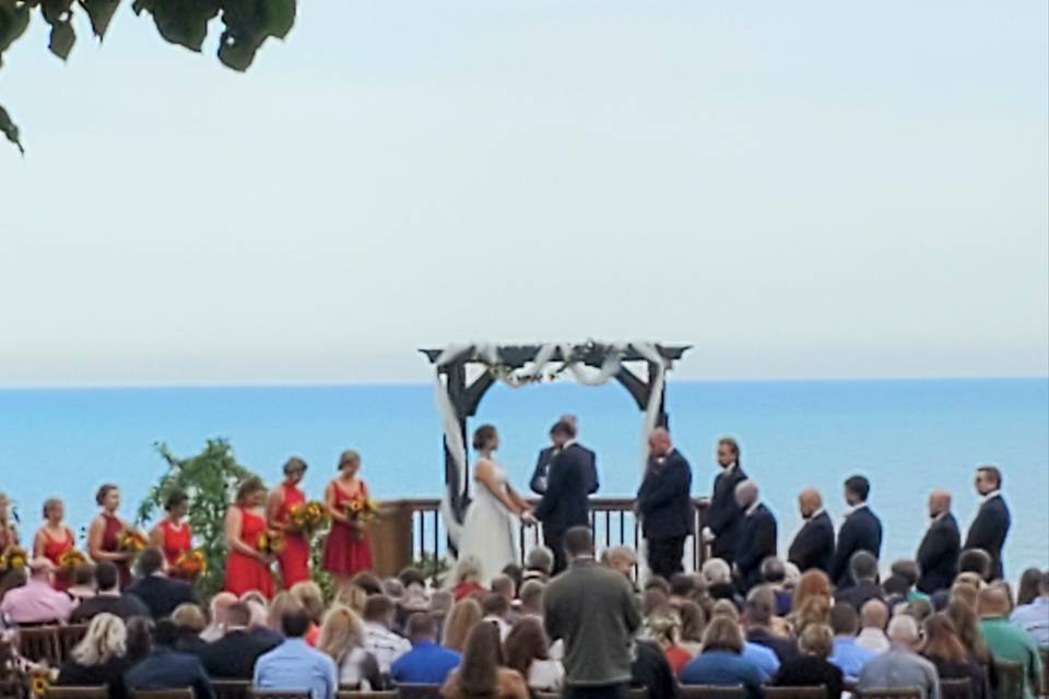 Lakefront ceremony