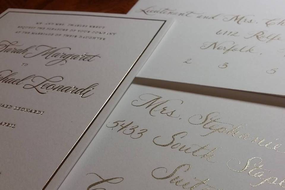 We will custom mix the ink to match your invites