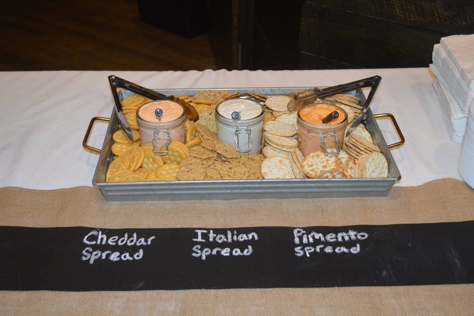 Cheese & cracker appetizer