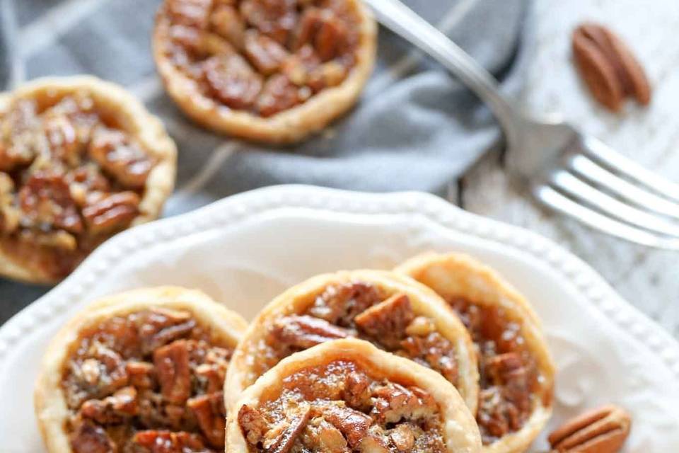 Miniature pecan pies