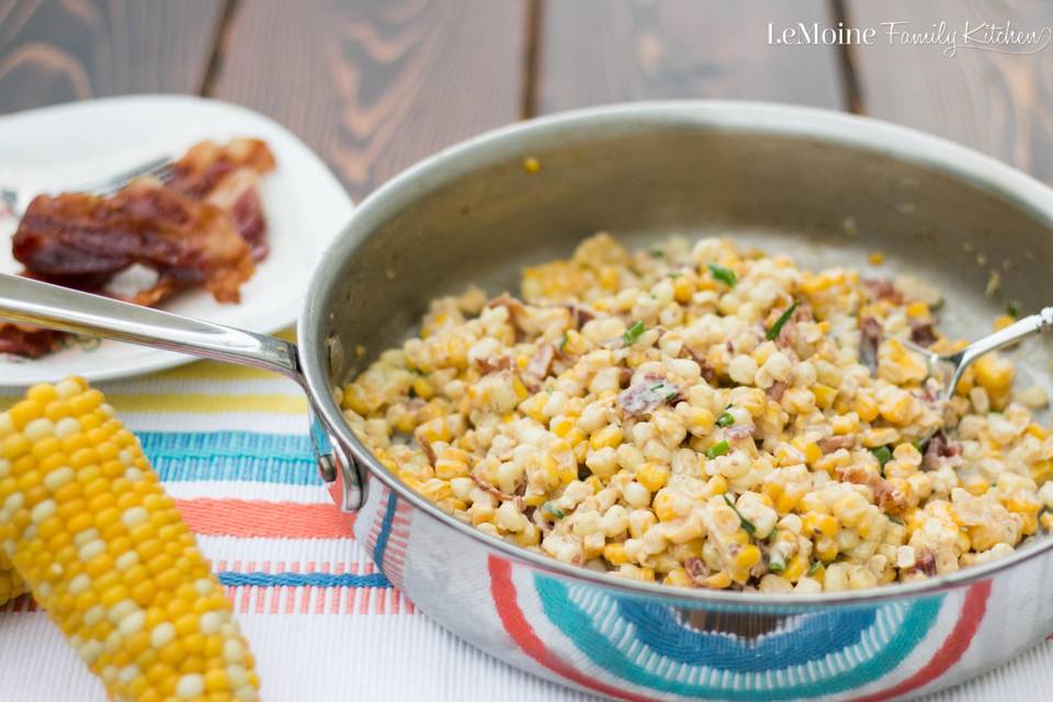 Summer corn and bacon casserole