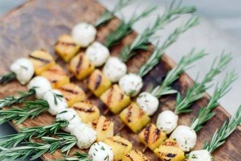 Pineapple Mozzarella Satay