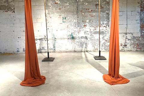 Our rental birch chuppah