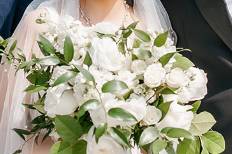 White and greenery bouquet