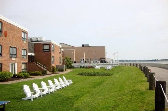 Outdoor wedding ceremony area