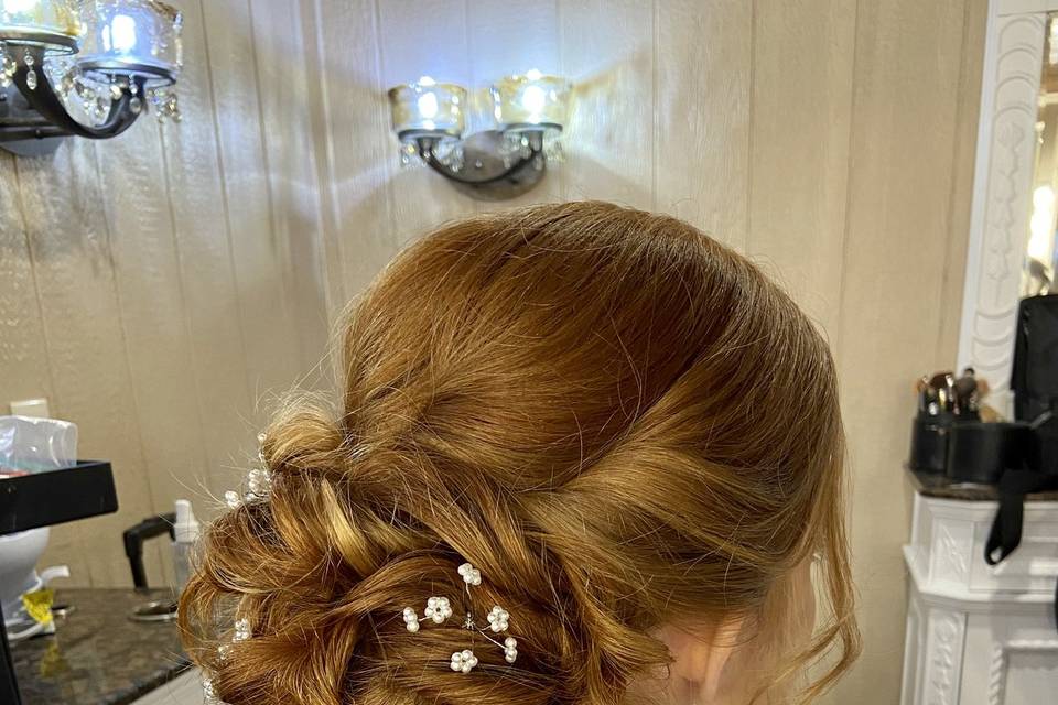 Bridal updo