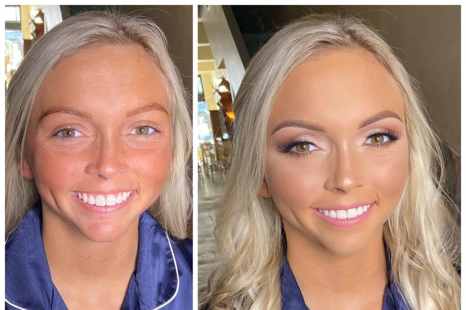 Bridesmaid natural glam