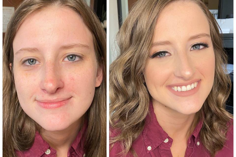 Bridal natural glam