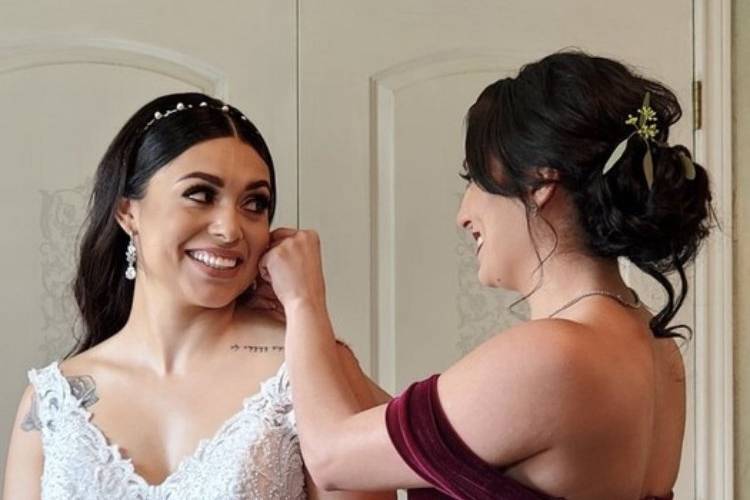 Bride & bridesmaid hair by me
