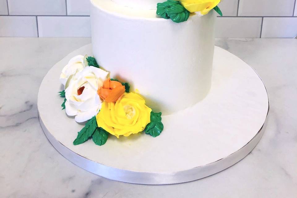 Buttercream Floral Cake