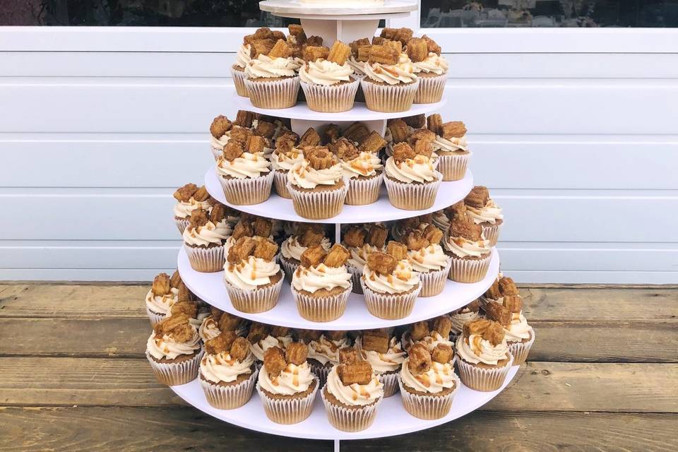 Churro Wedding Cupcakes