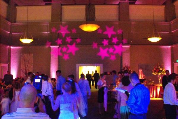 Wedding Reception with uplighting and other lighting upgrades