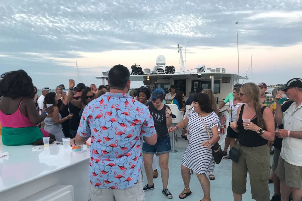 On a sunset cruise in Key West, Florida