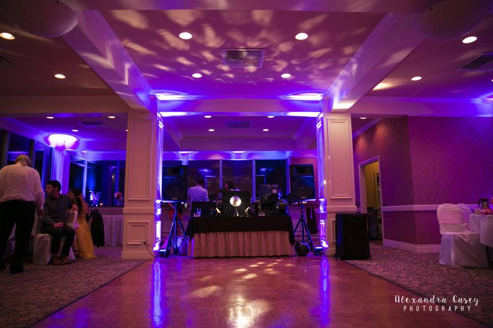 Uplighting for the dance floor