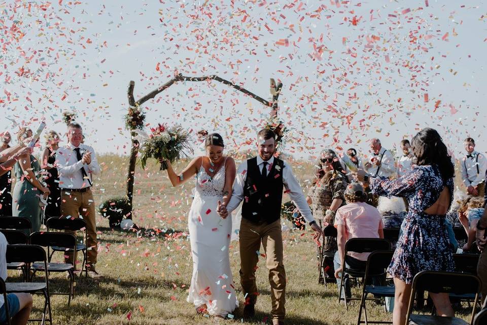 Sunset Wedding Photo