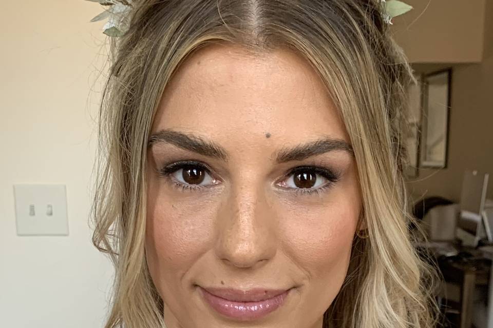 Natural bridal makeup