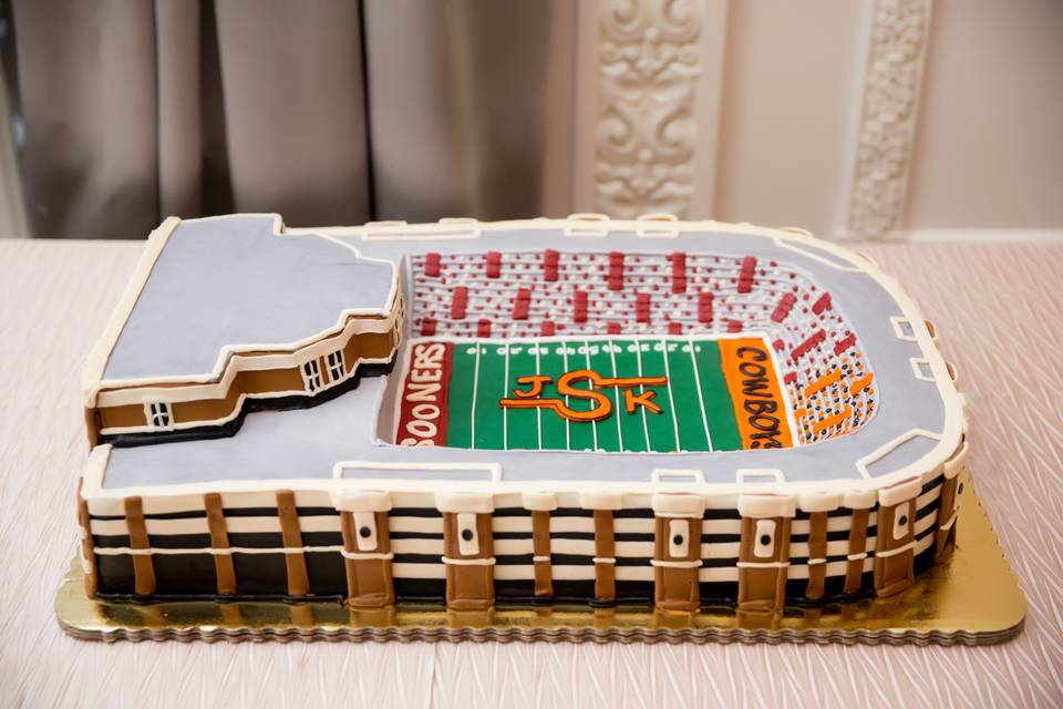 Stadium Groom's Cake