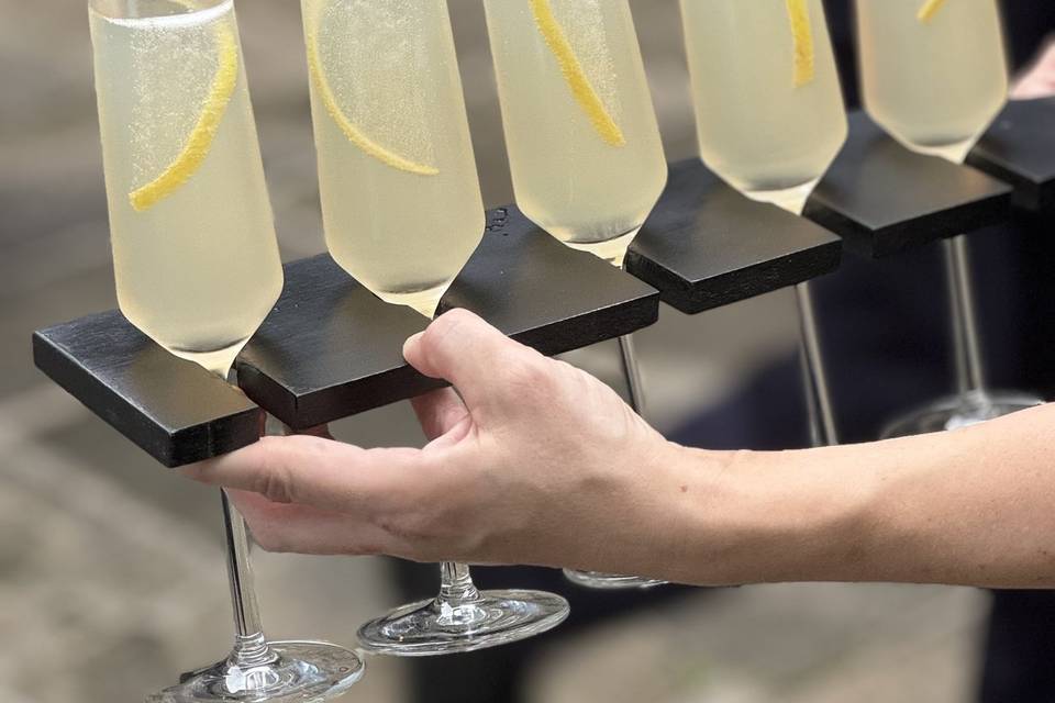 Champagne Passed Tray
