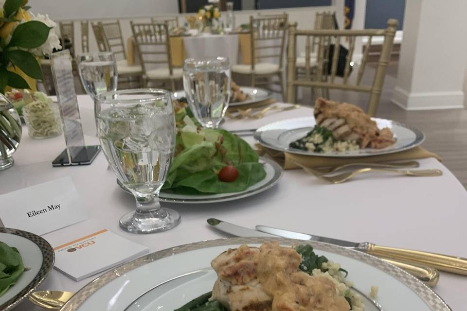Plated Chicken Entree