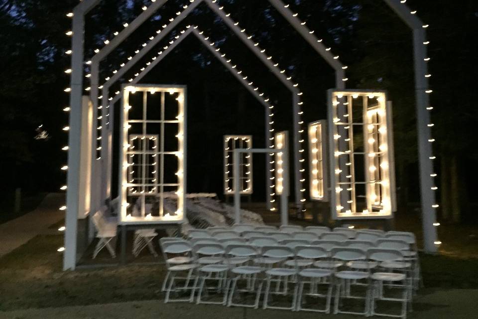 Wedding ceremony area