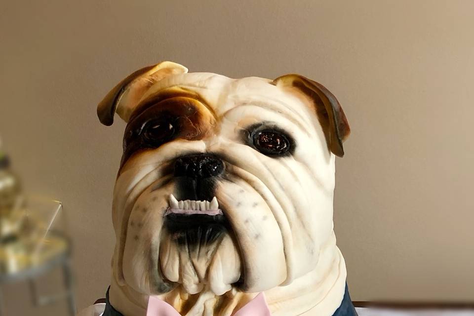 Sculpted Bulldog in Suit
