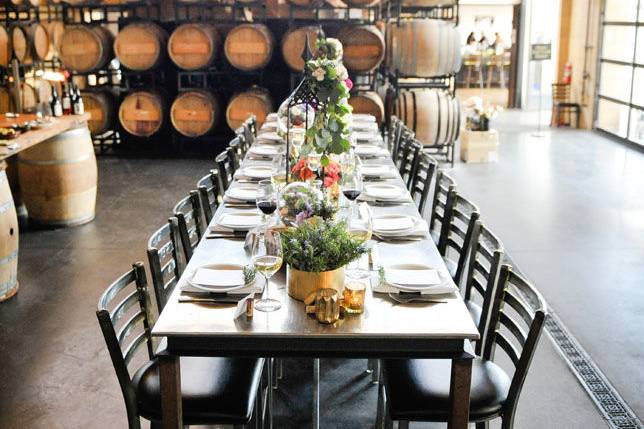 Reception table setup