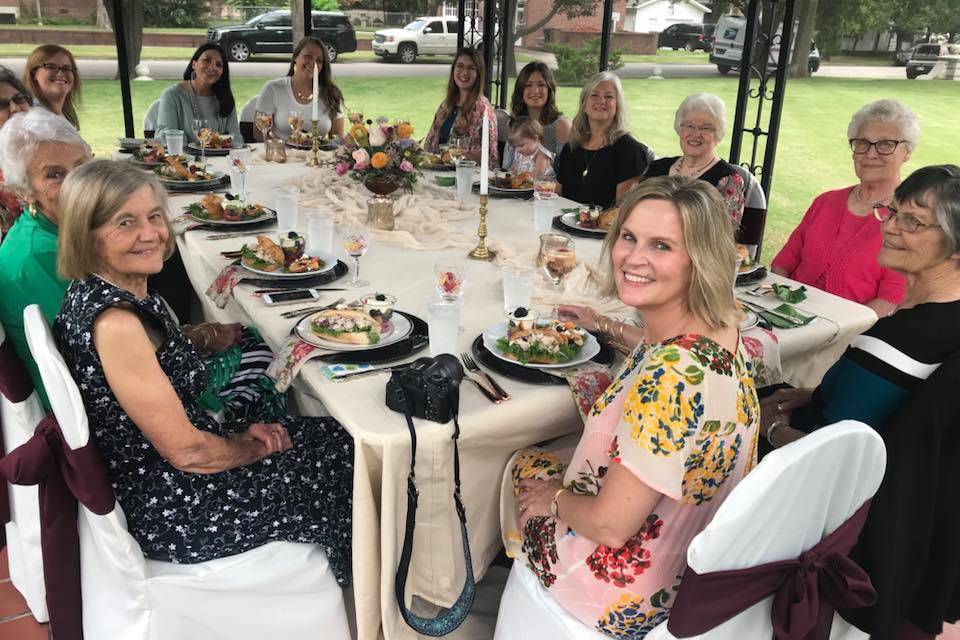 A special dinner at the gazebo