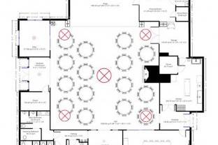 Floor Plan with 120 Seated