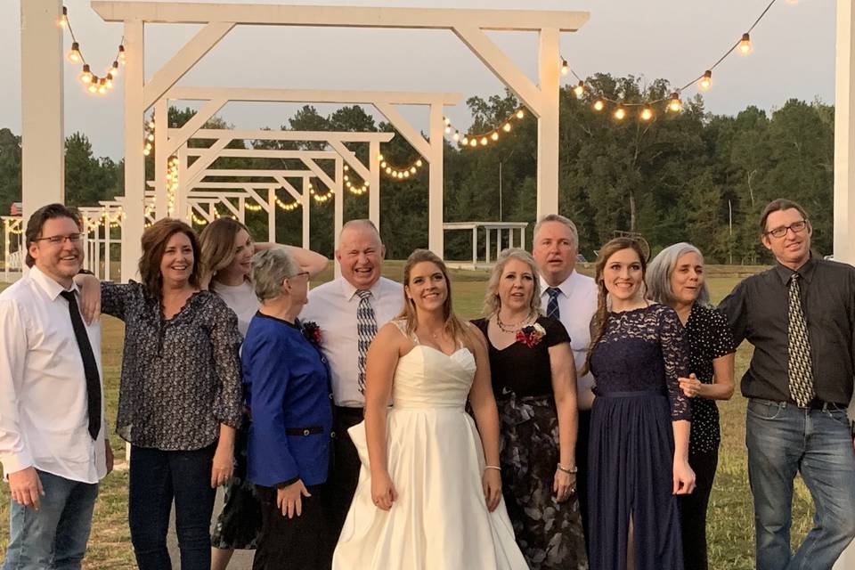 Bride and family