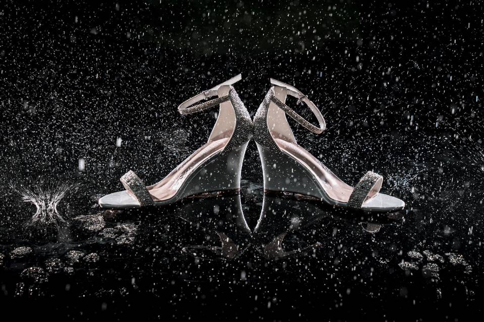 Shoes in the rain