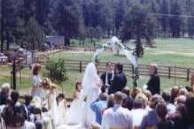 Outdoor wedding ceremony