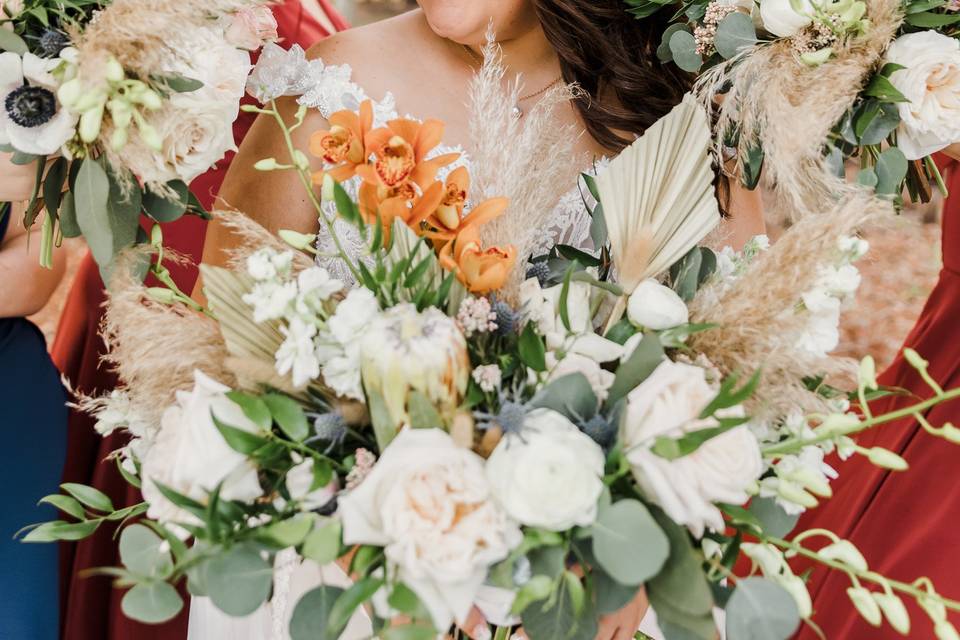 Flowers all around